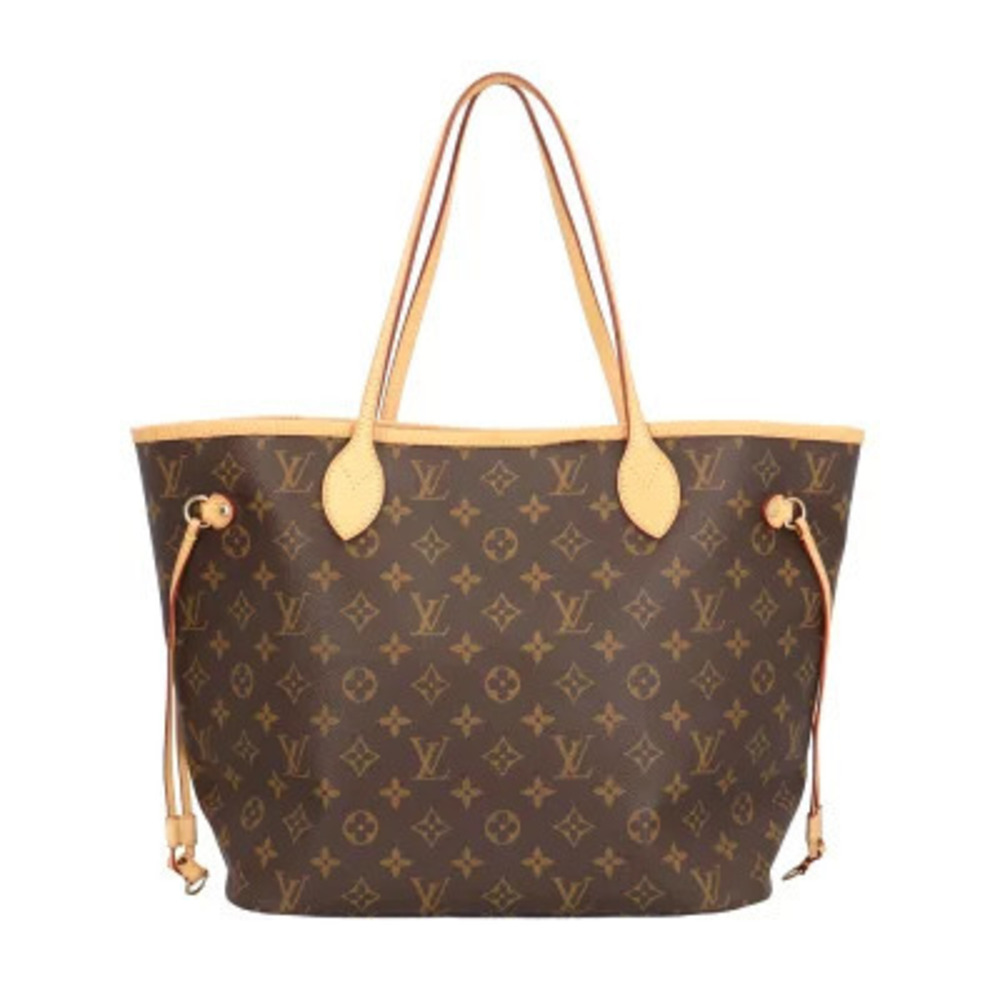 Louis Vuitton Neverfull Monogram Tote Bag Canvas Brown